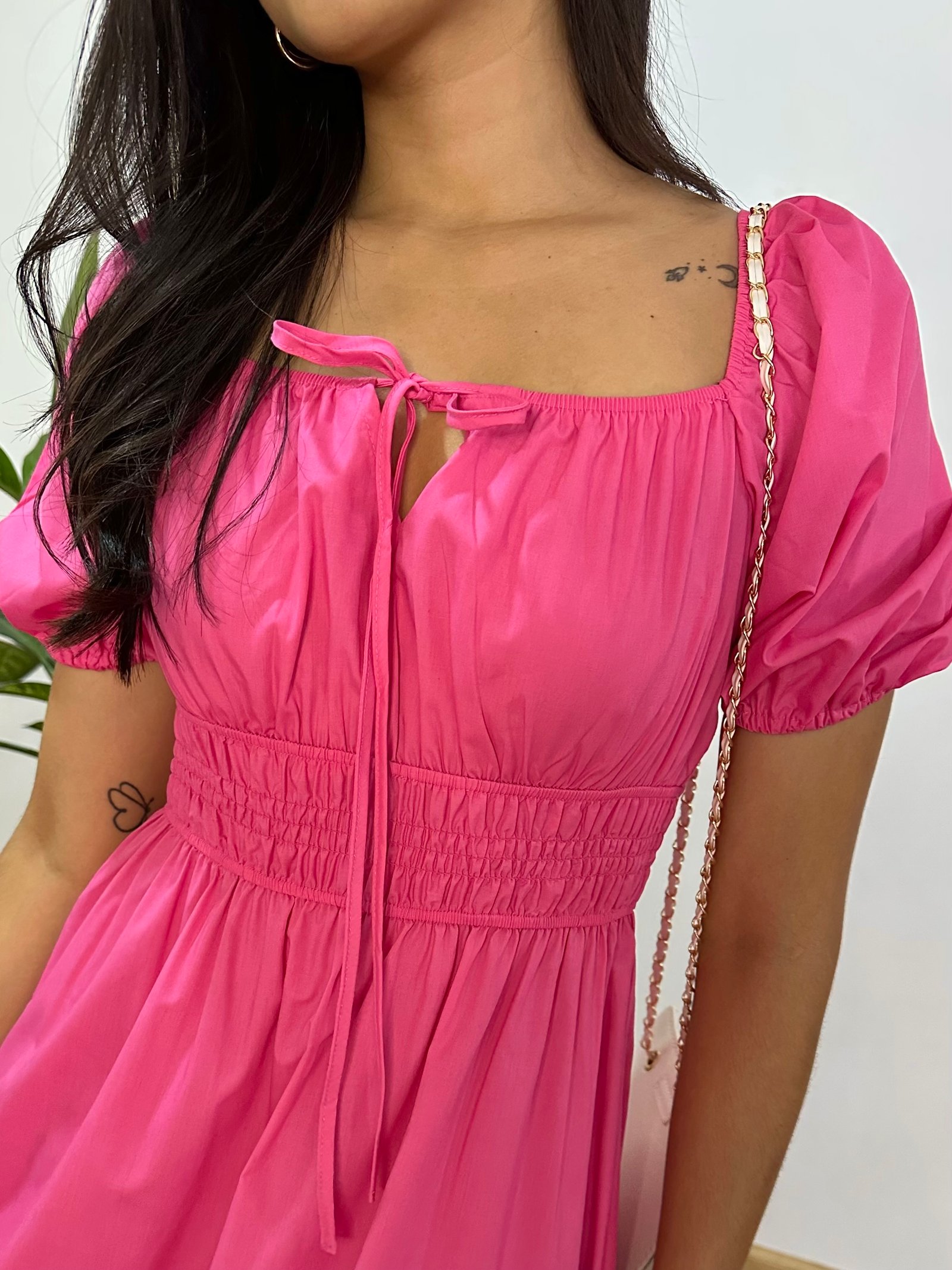 VESTIDO MAXI MANGA PUFF