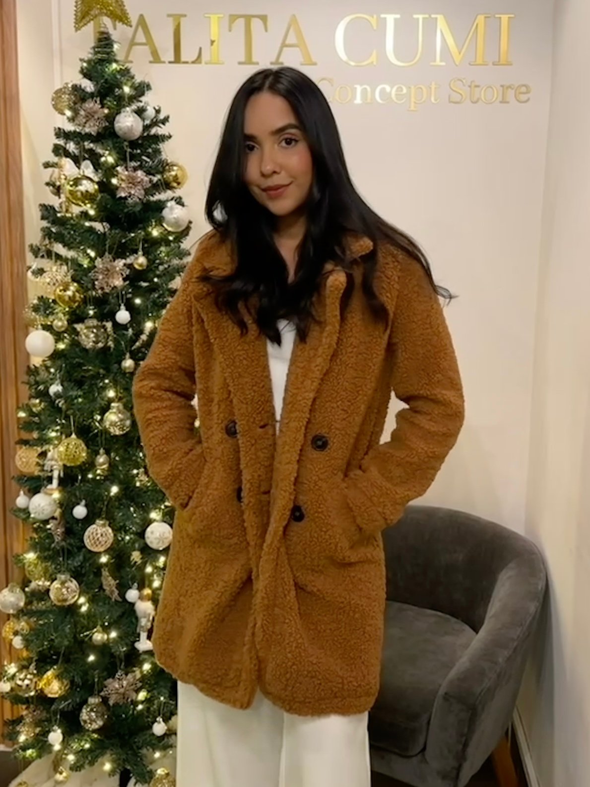 ABRIGO LARGO PELUCHE