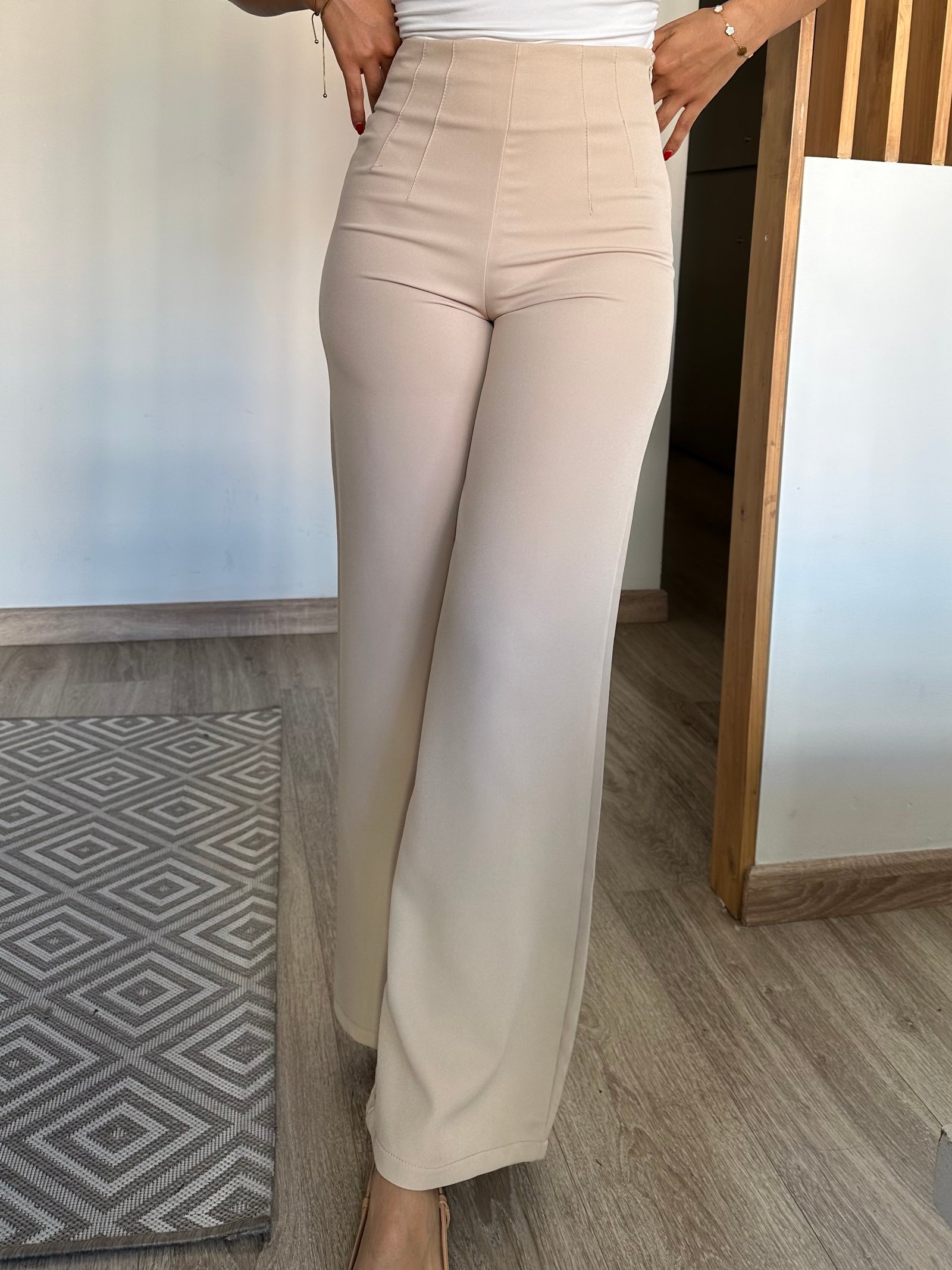 PANTALON PINZA PALAZZO COLOMBIANO