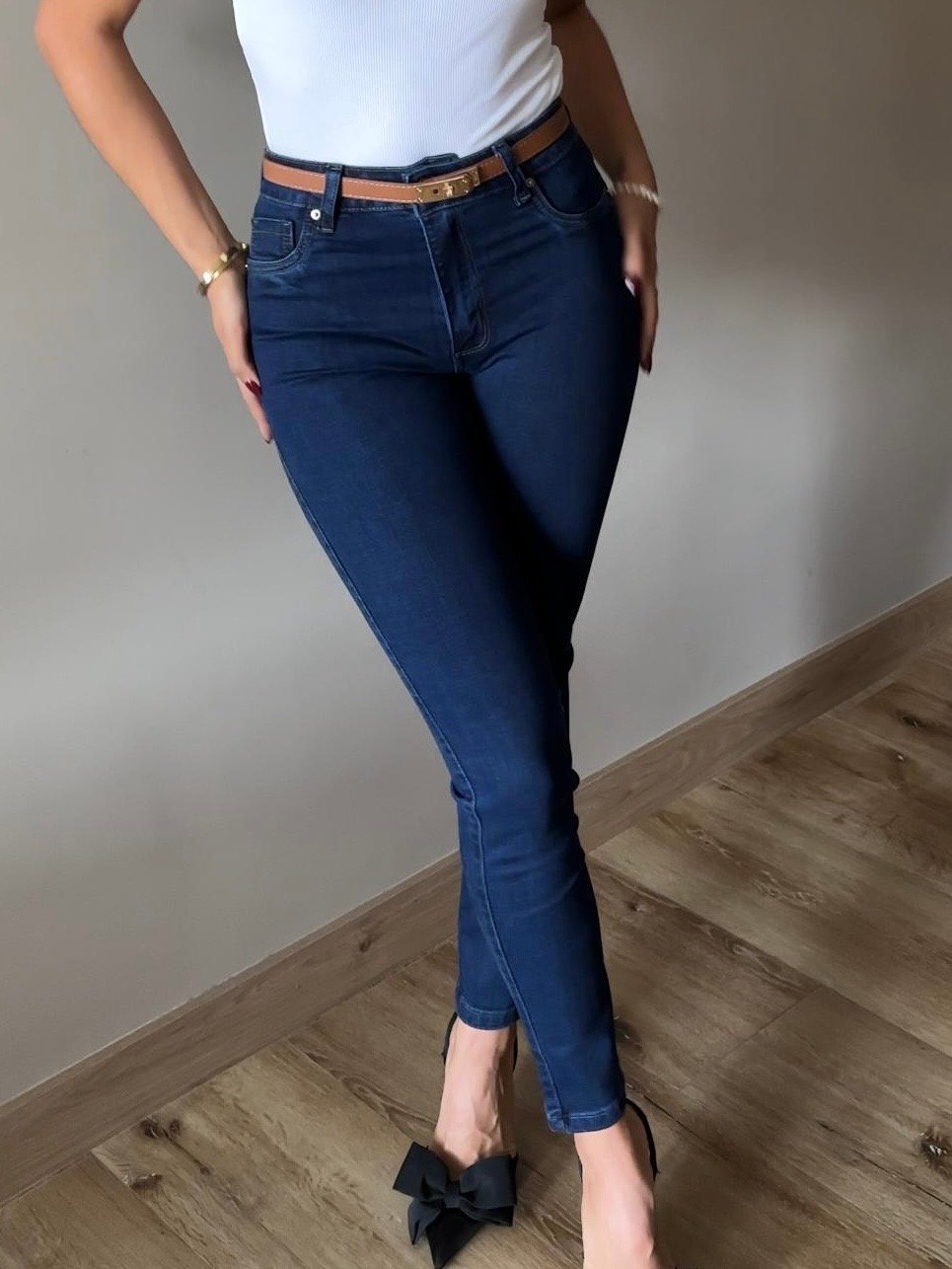 JEAN COLOMBIANO SKINNY AZUL OSCURO