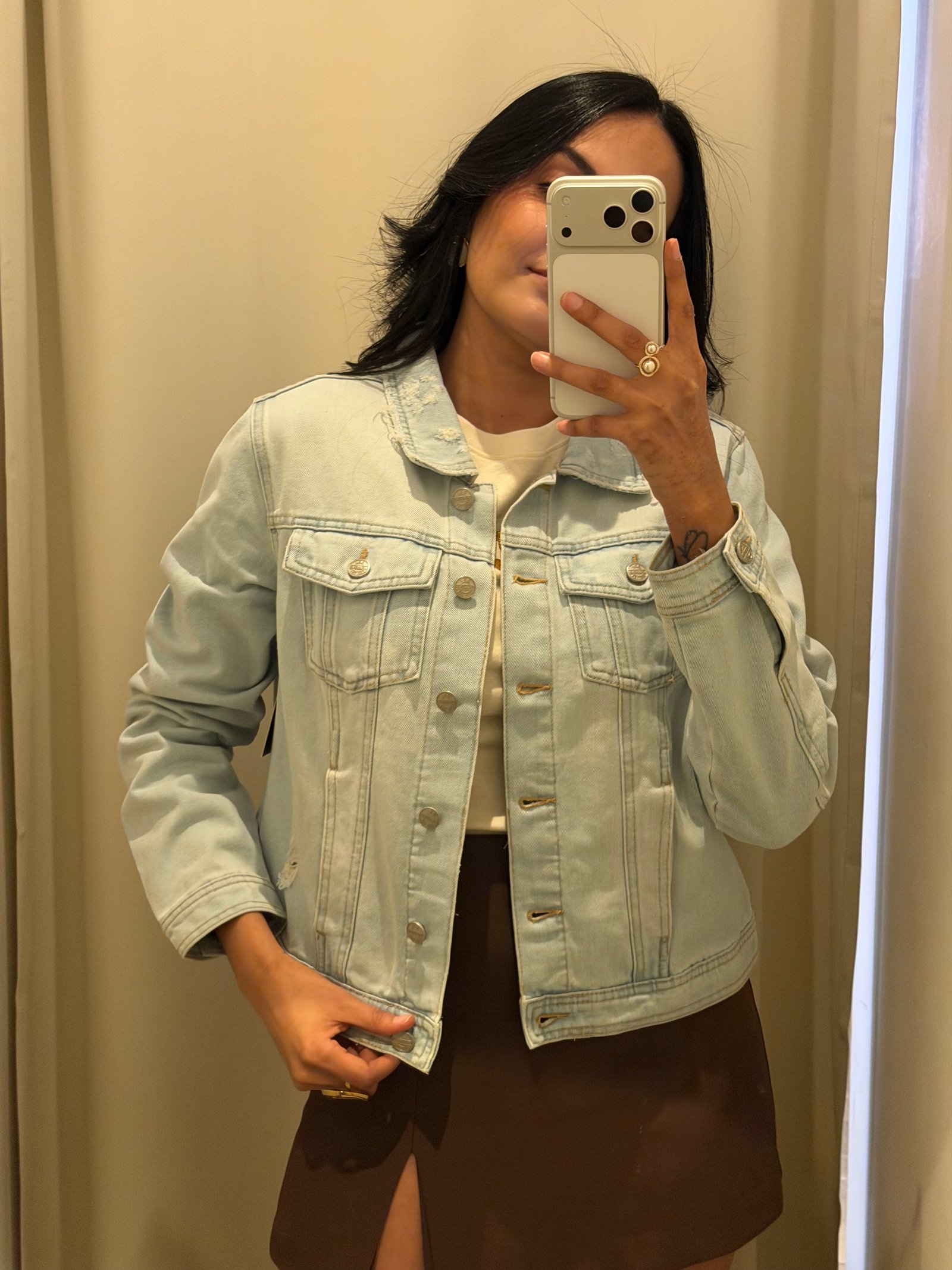 CHAQUETA JEAN BABY BLUE