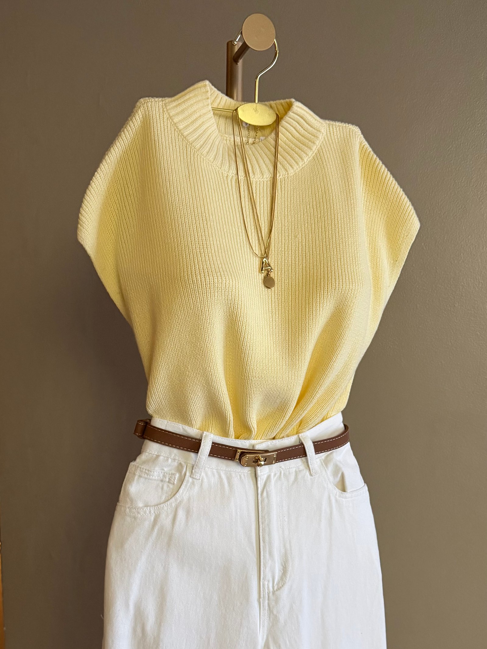 CAMISA TEJIDA CUELLO ALTO