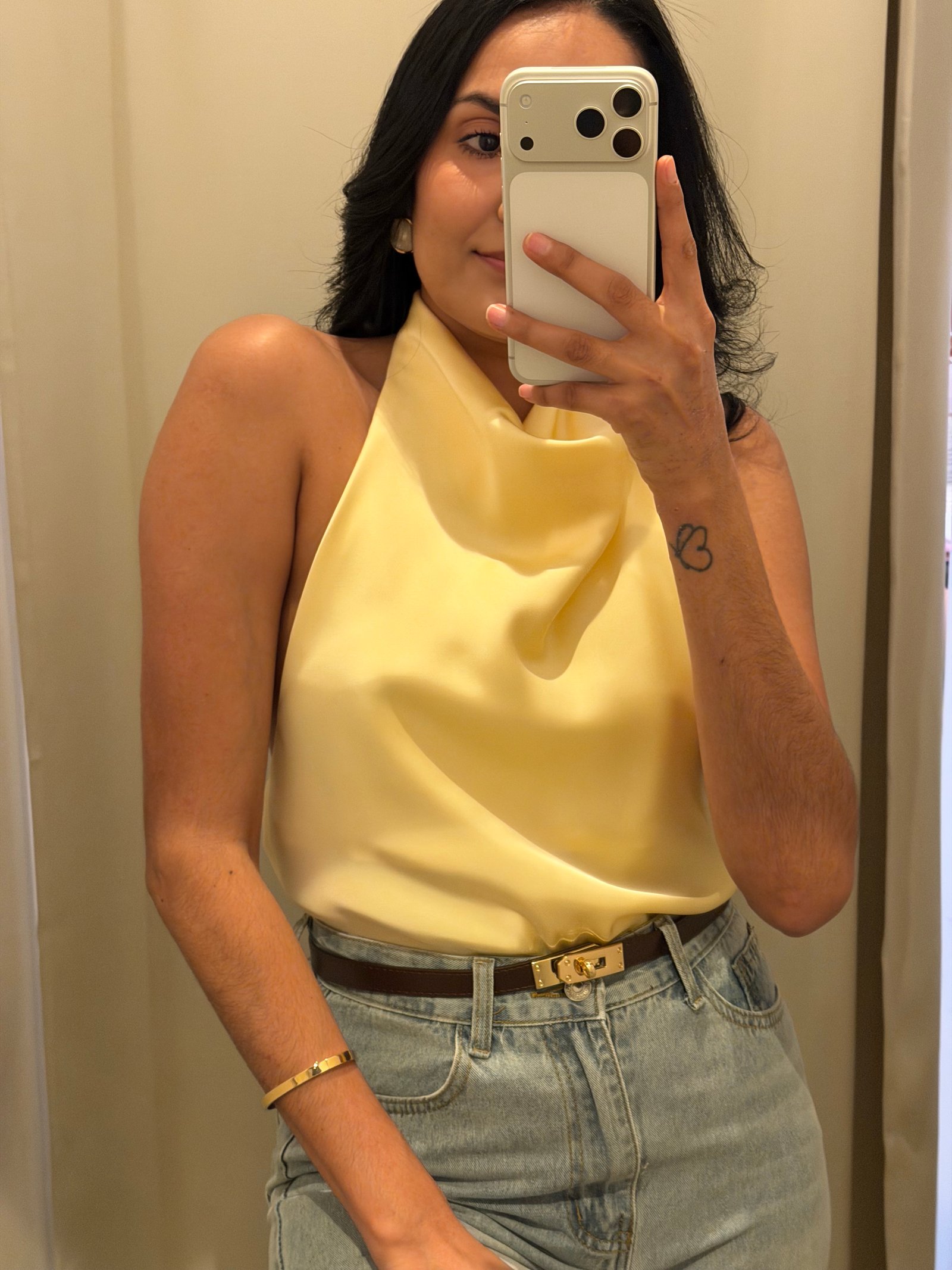 BLUSA SATINADA BACKLESS