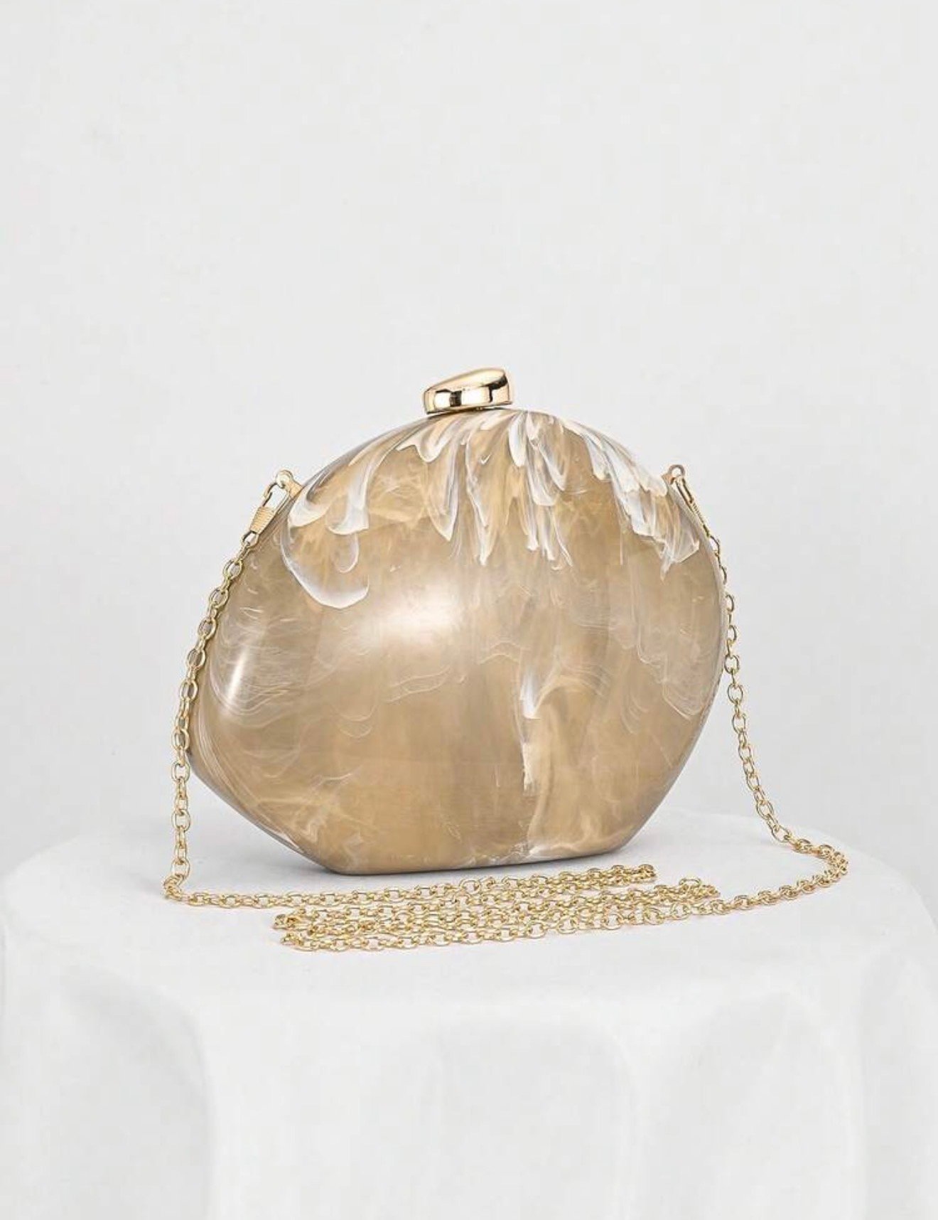 CLUTCH OVAL MARMOL