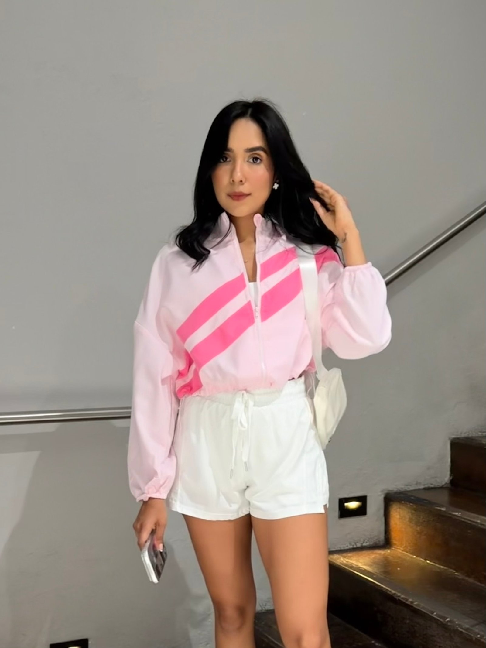 CHAQUETA ROMPE VIENTO BABY PINK