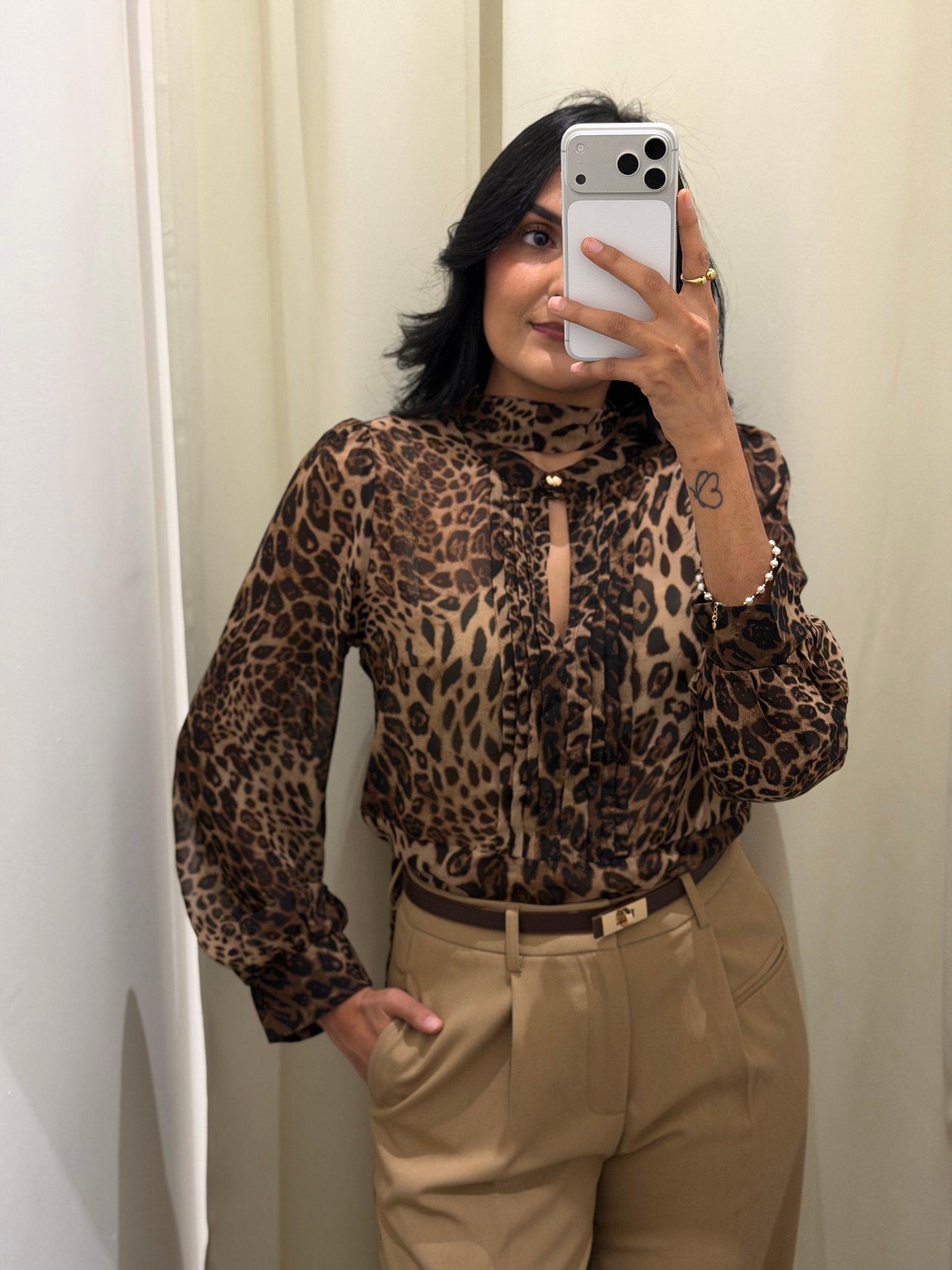 BLUSA MANGA LARGA ANIMAL PRINT