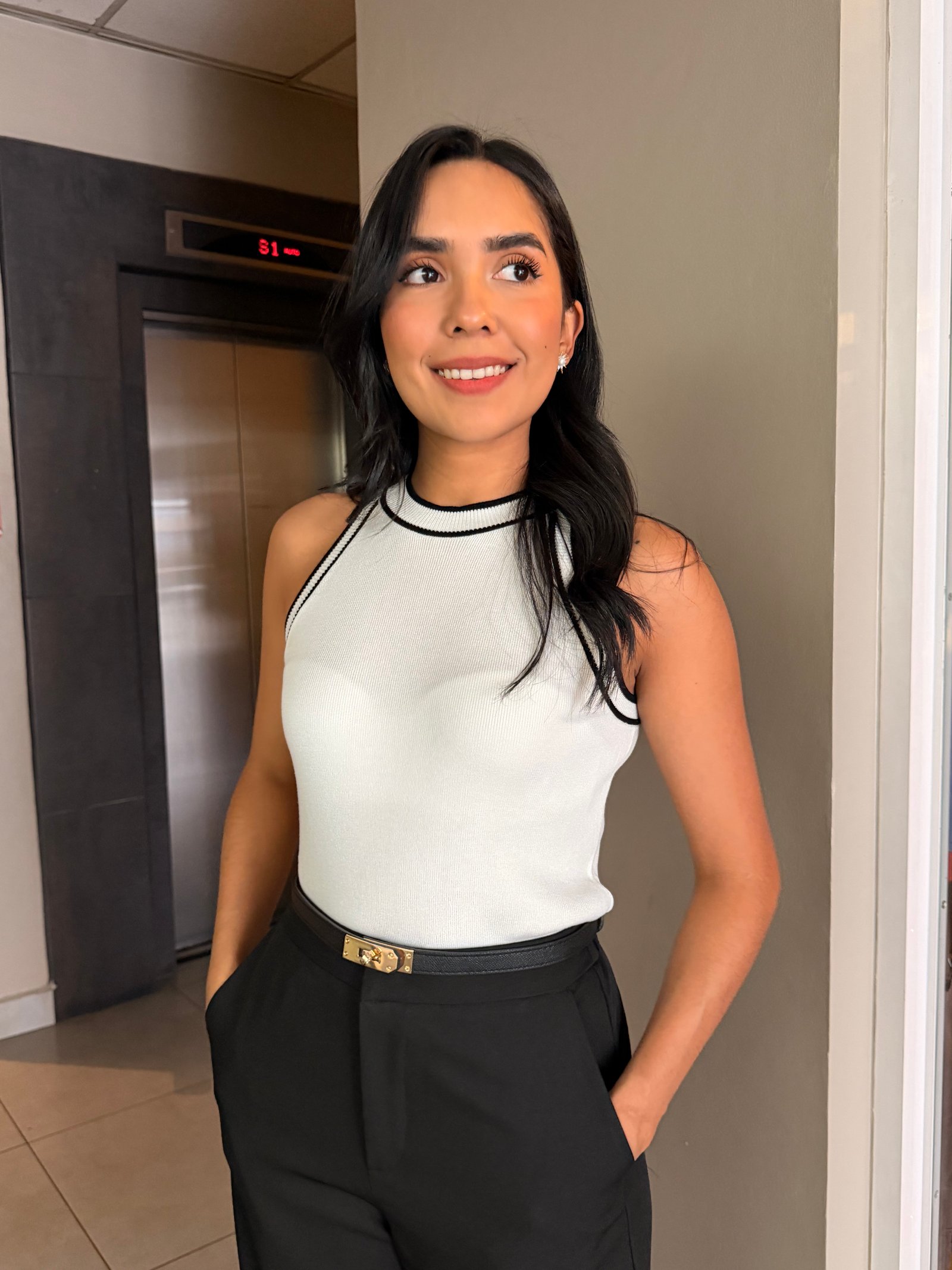 CAMISA ACT HALTER BICOLOR